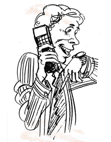 Phone guy with watch